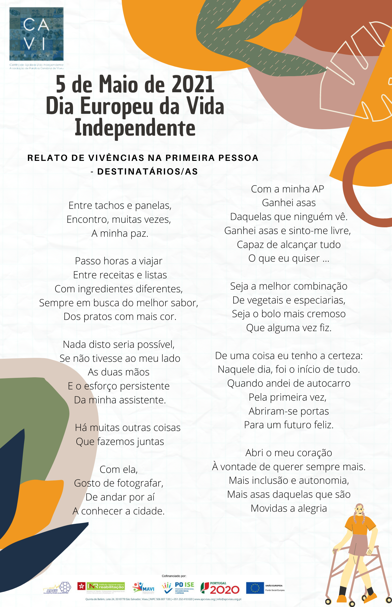 Atividade virtual 5 de maio Dia Europeu VI CAVI - poema da destinatária
