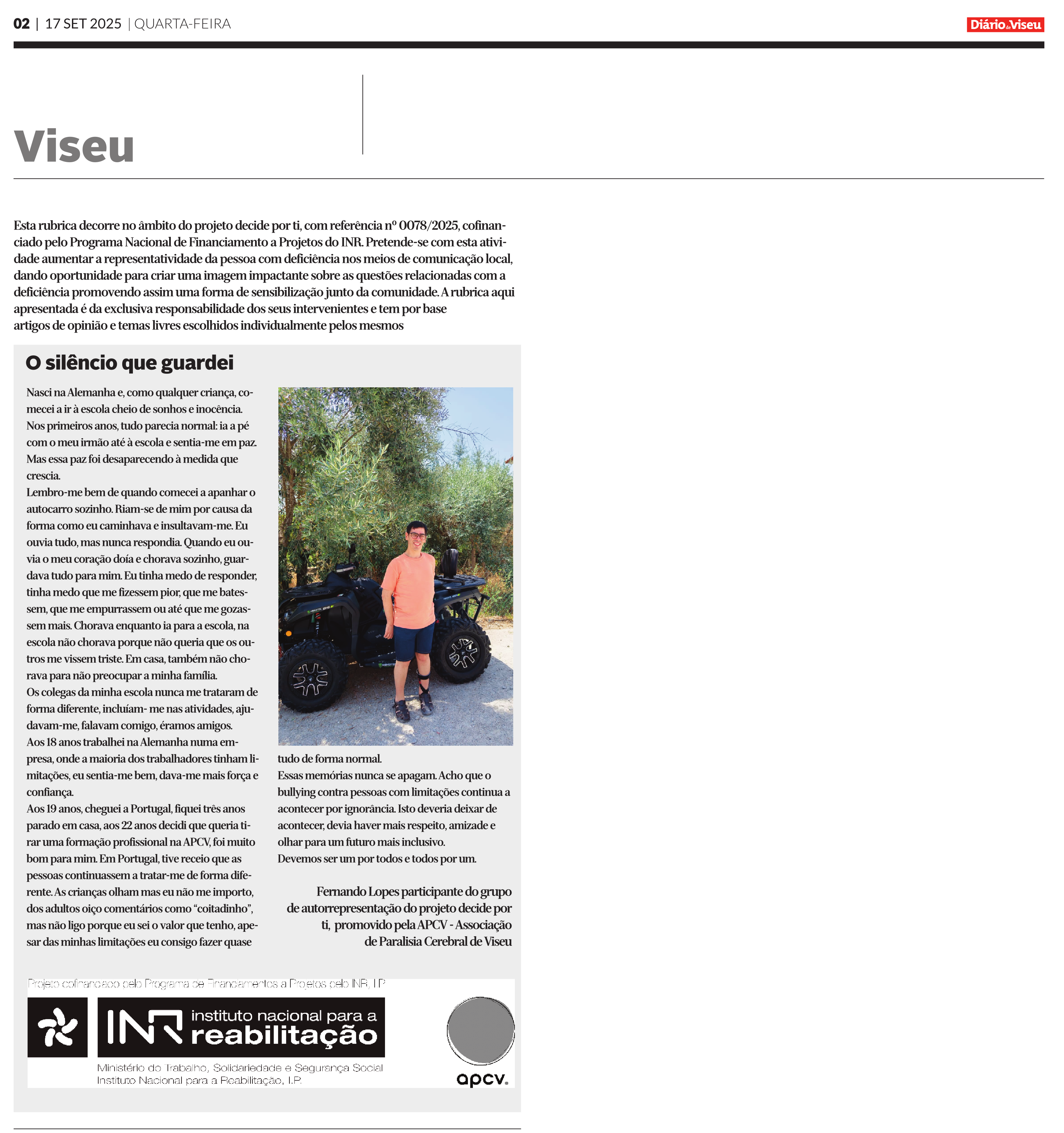 Artigo de opinião por Fernando Lopes -  